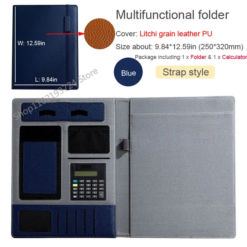 ELMAS Executive Leather Padfolio & Organizer Portfolio - Al Masam Stationery LLC