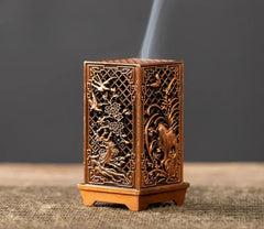 ELMAS Elegant Square Incense Burner for Home Aromatherapy