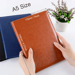 ELMAS A5/A4 Leather Clipboard Folder for Meetings