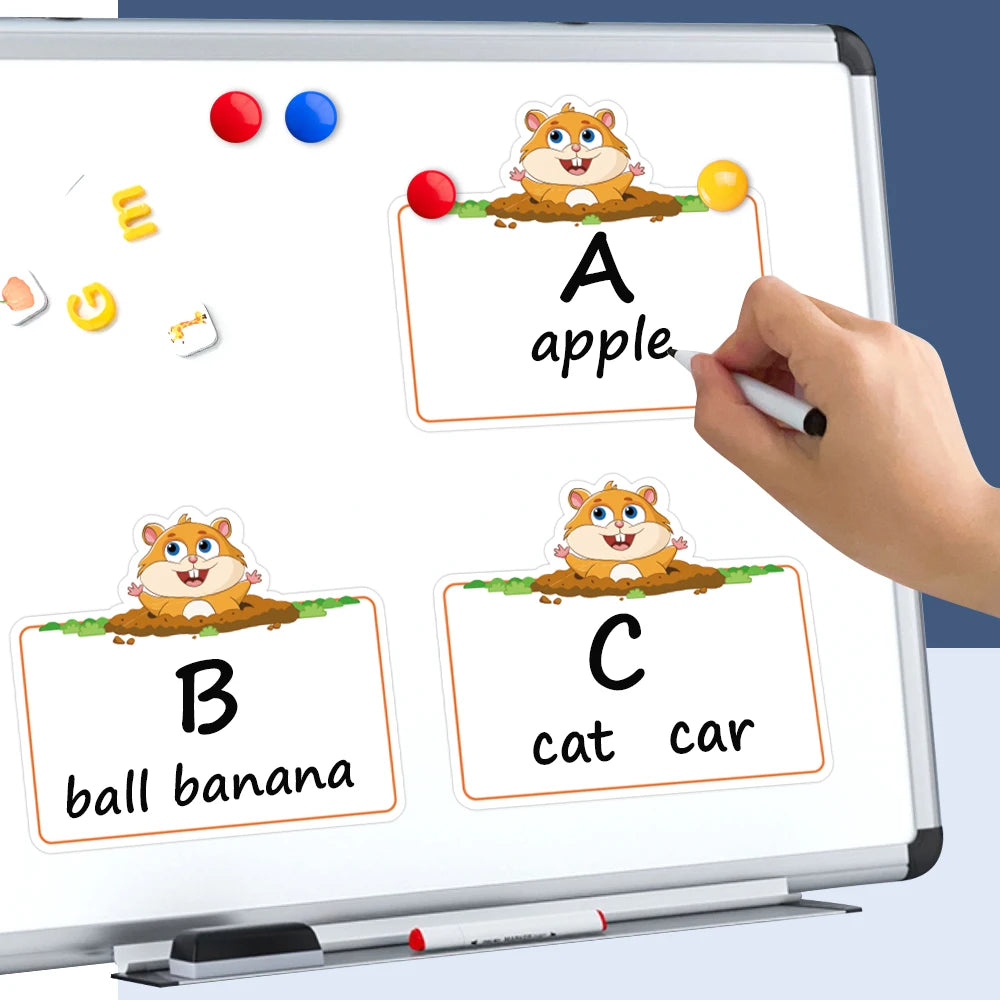 ELMAS Dry Erasable Fly Cards for Montessori Learning - Al Masam Stationery LLC