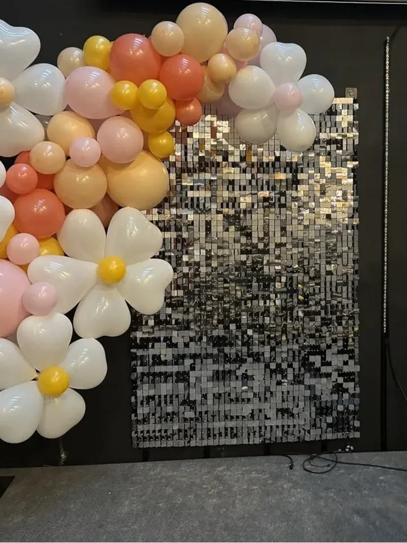 ELMAS Heart-Shaped Glitter Sequins Wall Panels 6/12/24Pc - Al Masam Stationery LLC