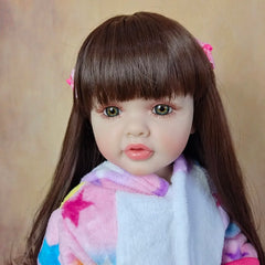 ELMAS Realistic 22-inch Reborn Baby Girl Doll - Soft Silicone - Al Masam Stationery LLC