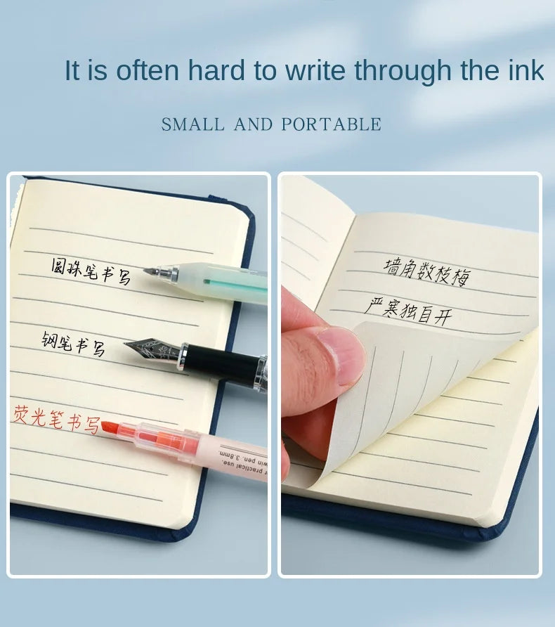 ELMAS Mini Book A7 Portable Leather Waterproof Notebook - Al Masam Stationery LLC