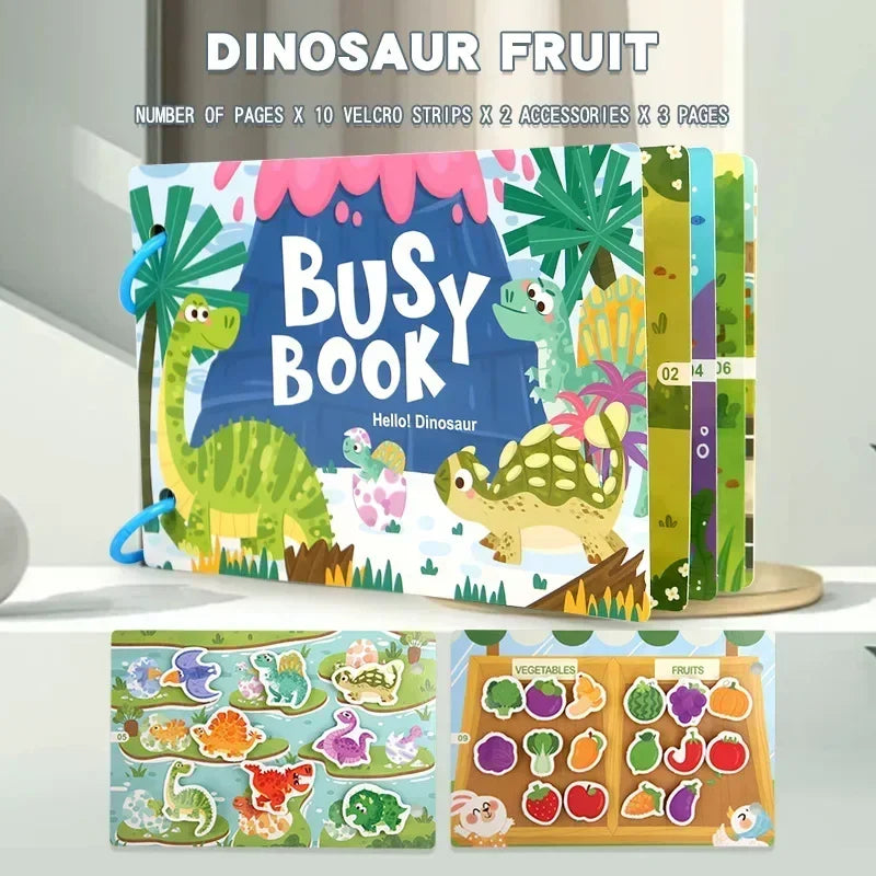 ELMAS Montessori Baby Busy Book for Early Learning Fun - Al Masam Stationery LLC