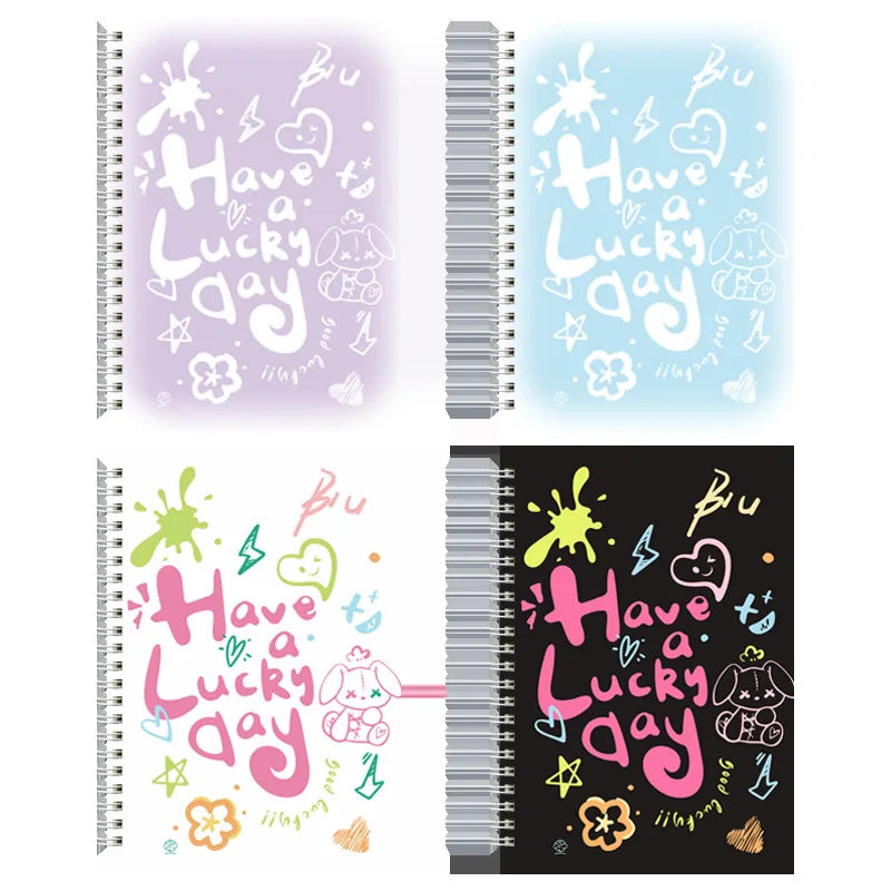 ELMAS A5 Coil Notebook Graffiti Cute Big Student Planner - Al Masam Stationery LLC