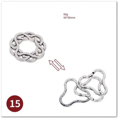 ELMAS Classic IQ Metal Brain Magic Puzzles Game Toys - Al Masam Stationery LLC