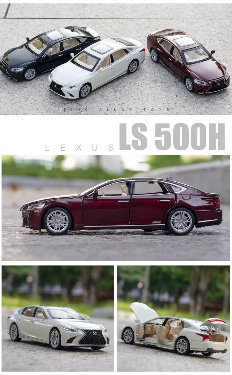 ELMAS 1:32 LEXUS LS500H Diecast Car Model with Sound & Light - Al Masam Stationery LLC