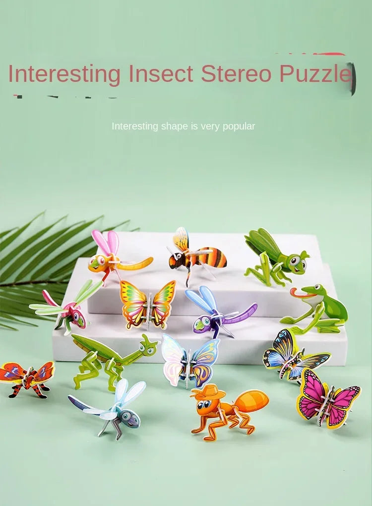 ELMAS: 12-24Pcs 3D Animals Foam Puzzle For Kids - Al Masam Stationery LLC