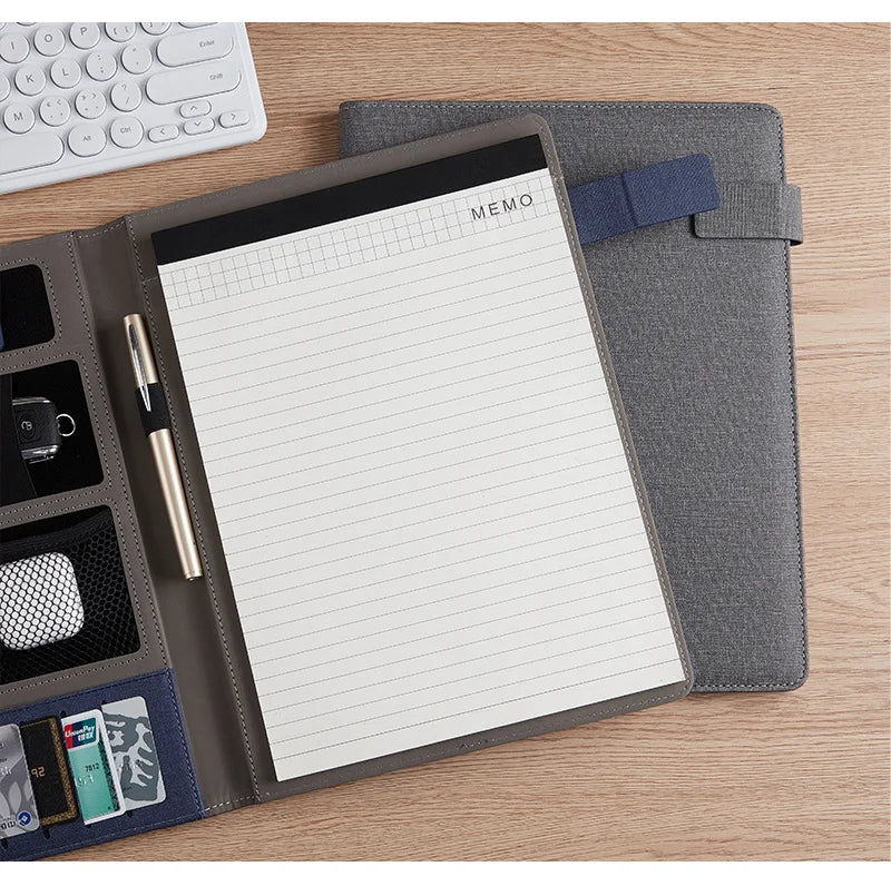 ELMAS Business Leather A4 Portfolio Organizer Folder - Al Masam Stationery LLC