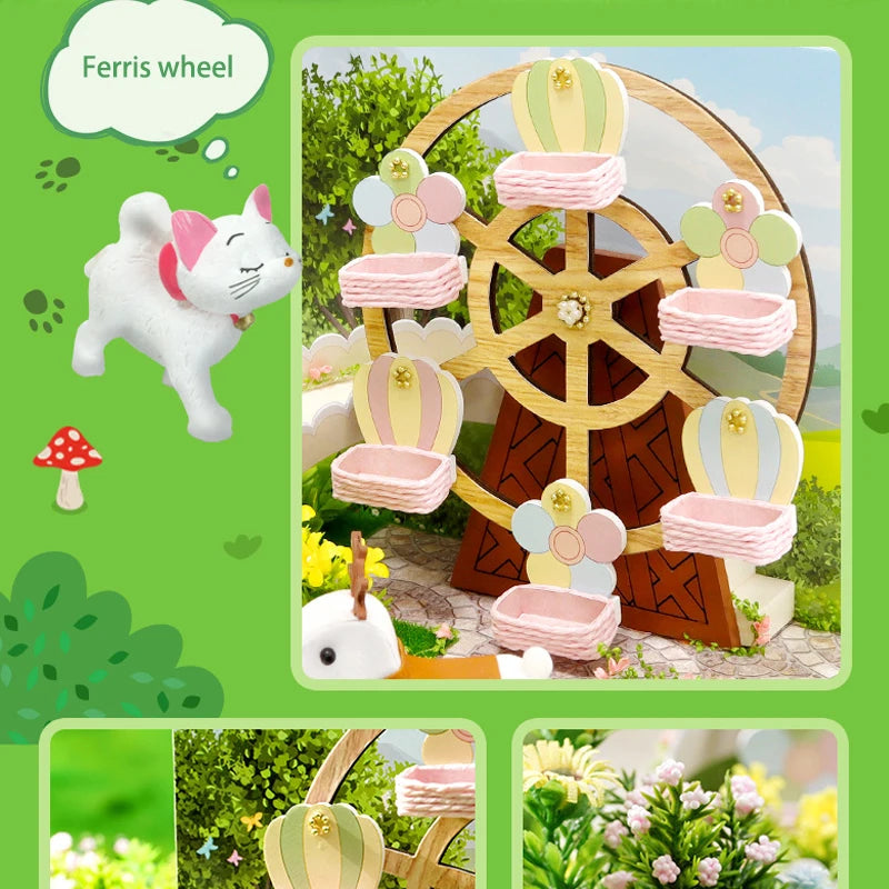 ELMAS Enchanted Dollhouse Kit with LED Lights & Furniture - Al Masam Stationery LLC