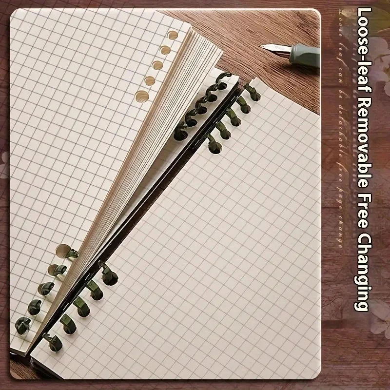 ELMAS Flip Notepad Grid B5 Diary Leaf Notebook - Al Masam Stationery LLC