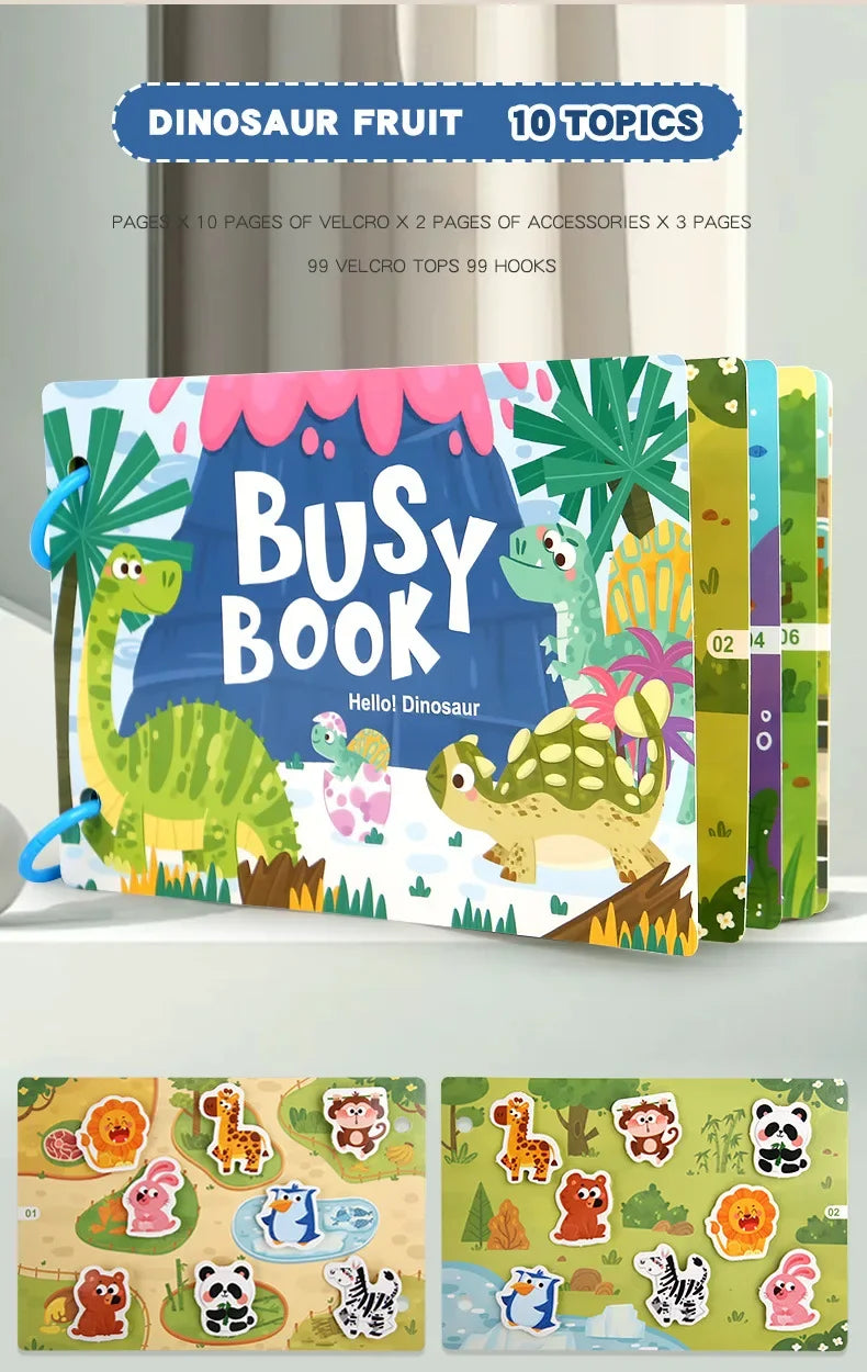 ELMAS Montessori Baby Busy Book for Early Learning Fun - Al Masam Stationery LLC