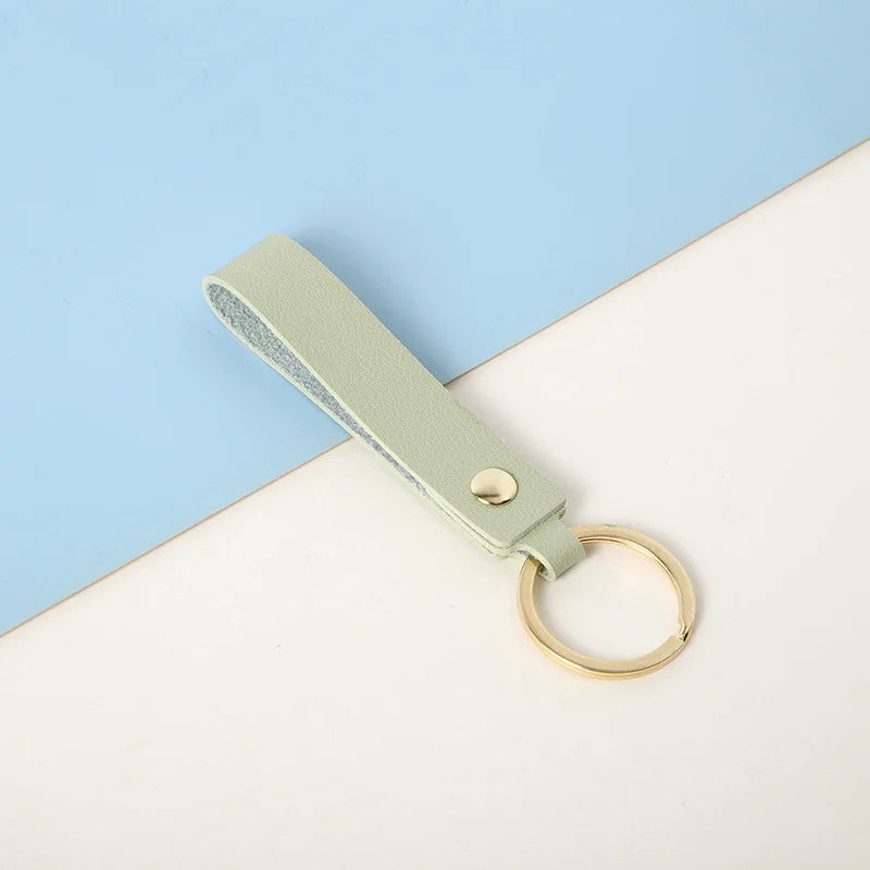 ELMAS Stylish PU Leather Keychains - 8 Vibrant Colors - Al Masam Stationery LLC