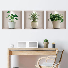 ELMAS Tropical Plant Wall Decals for Stylish Spaces