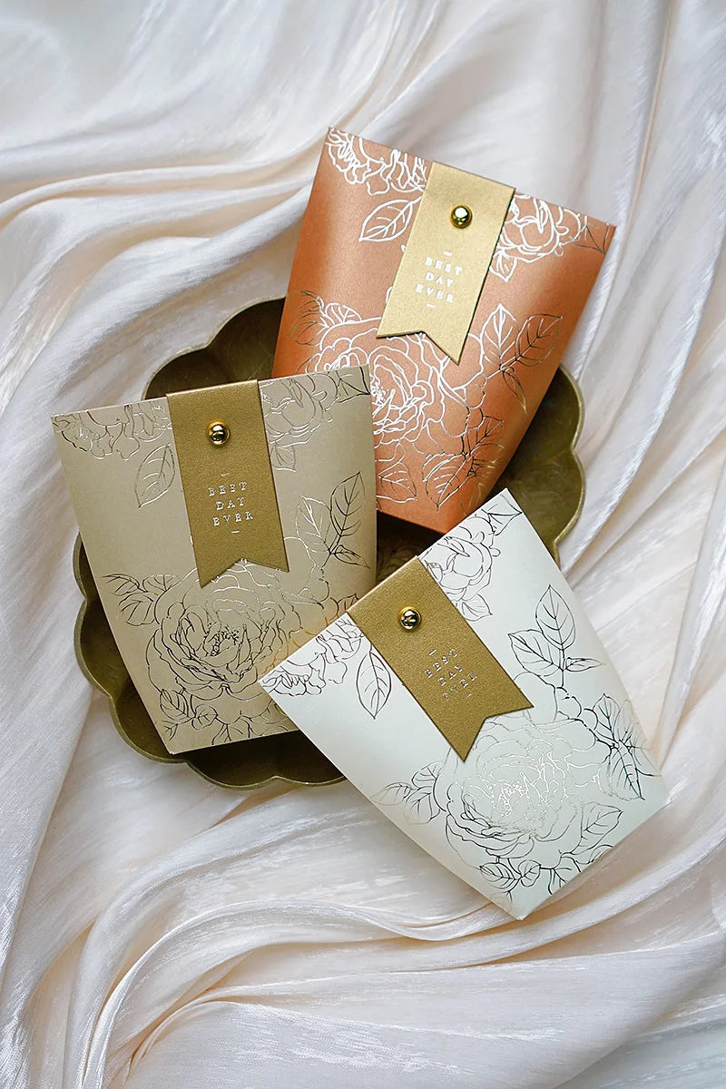 ELMAS Upscale Gilded Wedding Favor Candy Box For Guests - Al Masam Stationery LLC