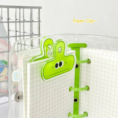 ELMAS Cute Face Acrylic Clips - 4pcs Colorful Set