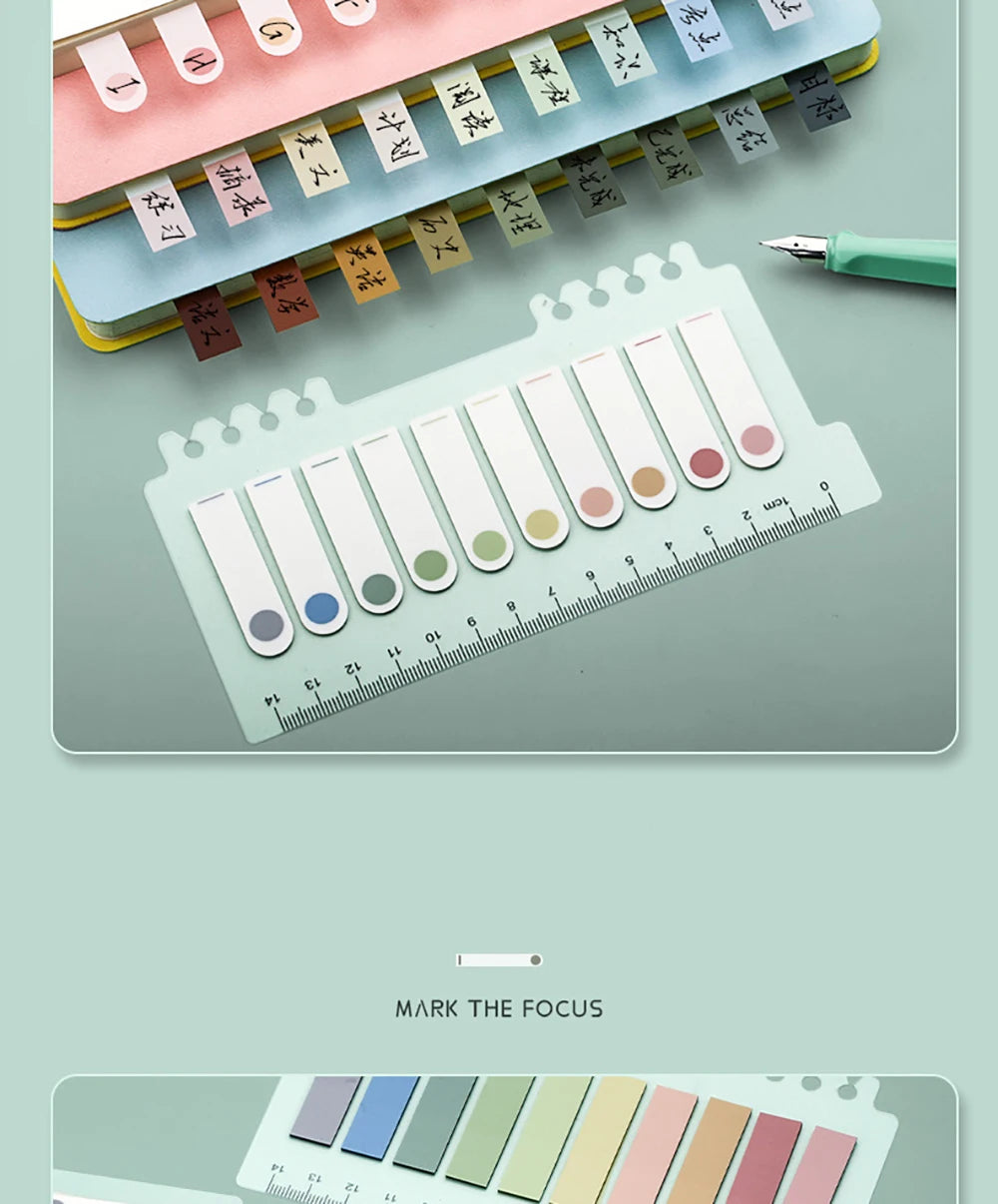 ELMAS Retro Morandi Sticky Notes Notepad School Supplies - Al Masam Stationery LLC