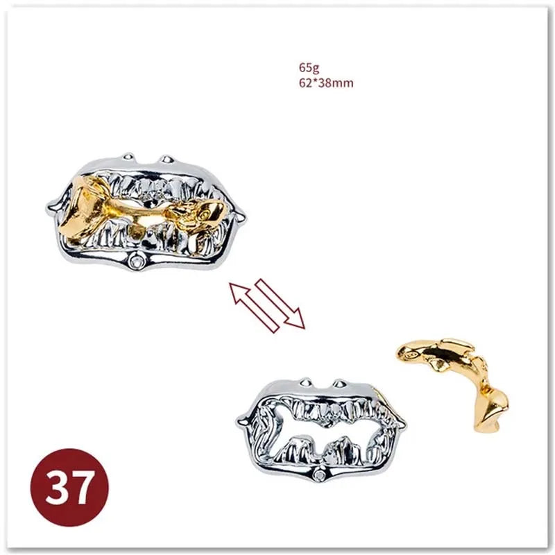 ELMAS Classic IQ Metal Brain Magic Puzzles Game Toys - Al Masam Stationery LLC