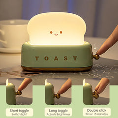 ELMAS Kawaii Bread Toast LED Night Light for Home Decor