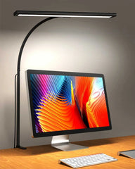 ELMAS Flexible LED Desk Lamp with Stepless Dimming & Eye Care