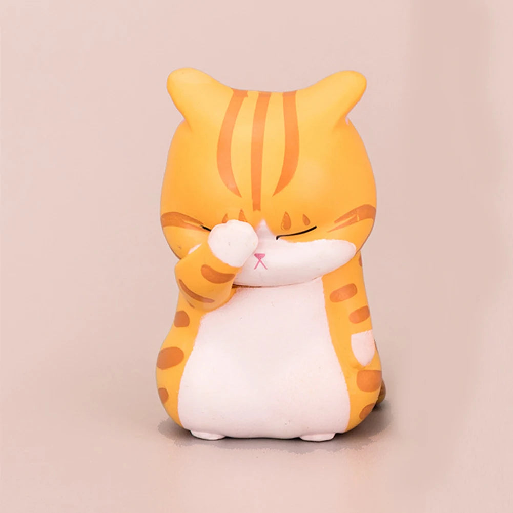 ELMAS Kawaii Cute Cat Doll Ornament Mini Model Figure - Al Masam Stationery LLC