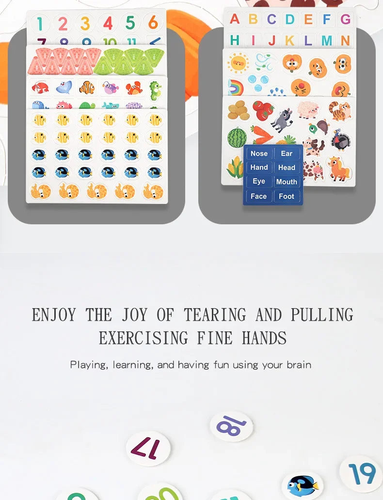 ELMAS Montessori Baby Busy Book for Early Learning Fun - Al Masam Stationery LLC