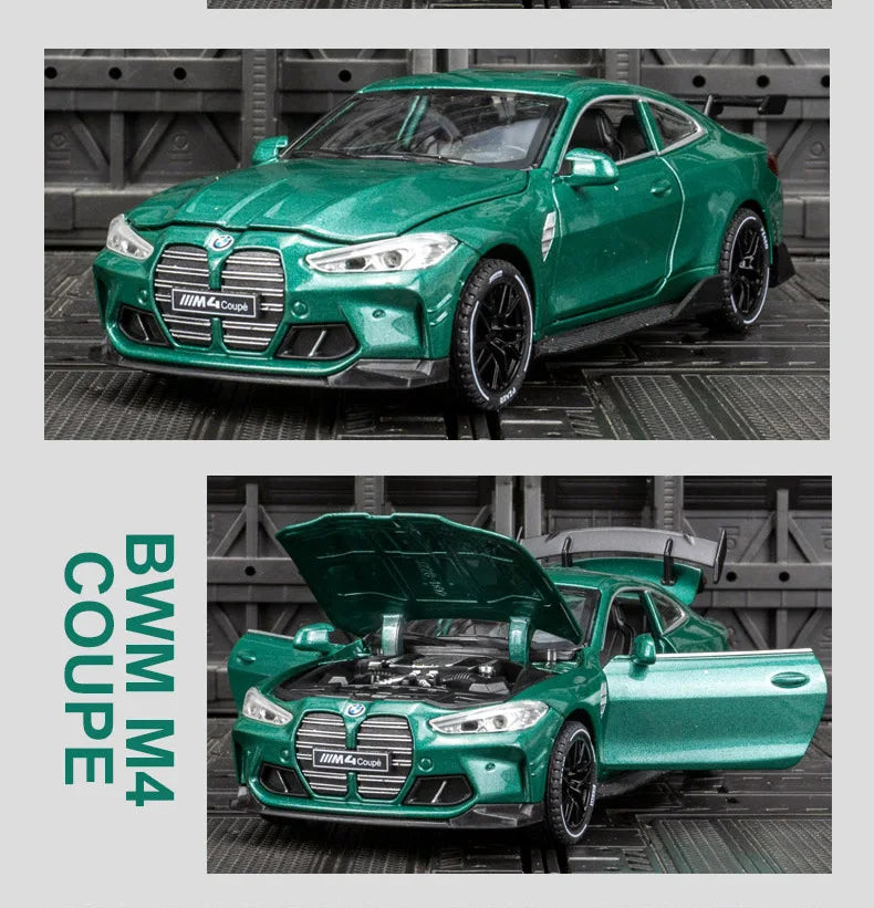 ELMAS 1:32 BMW M4 Coupe Sports Car Diecast Model Gift - Al Masam Stationery LLC