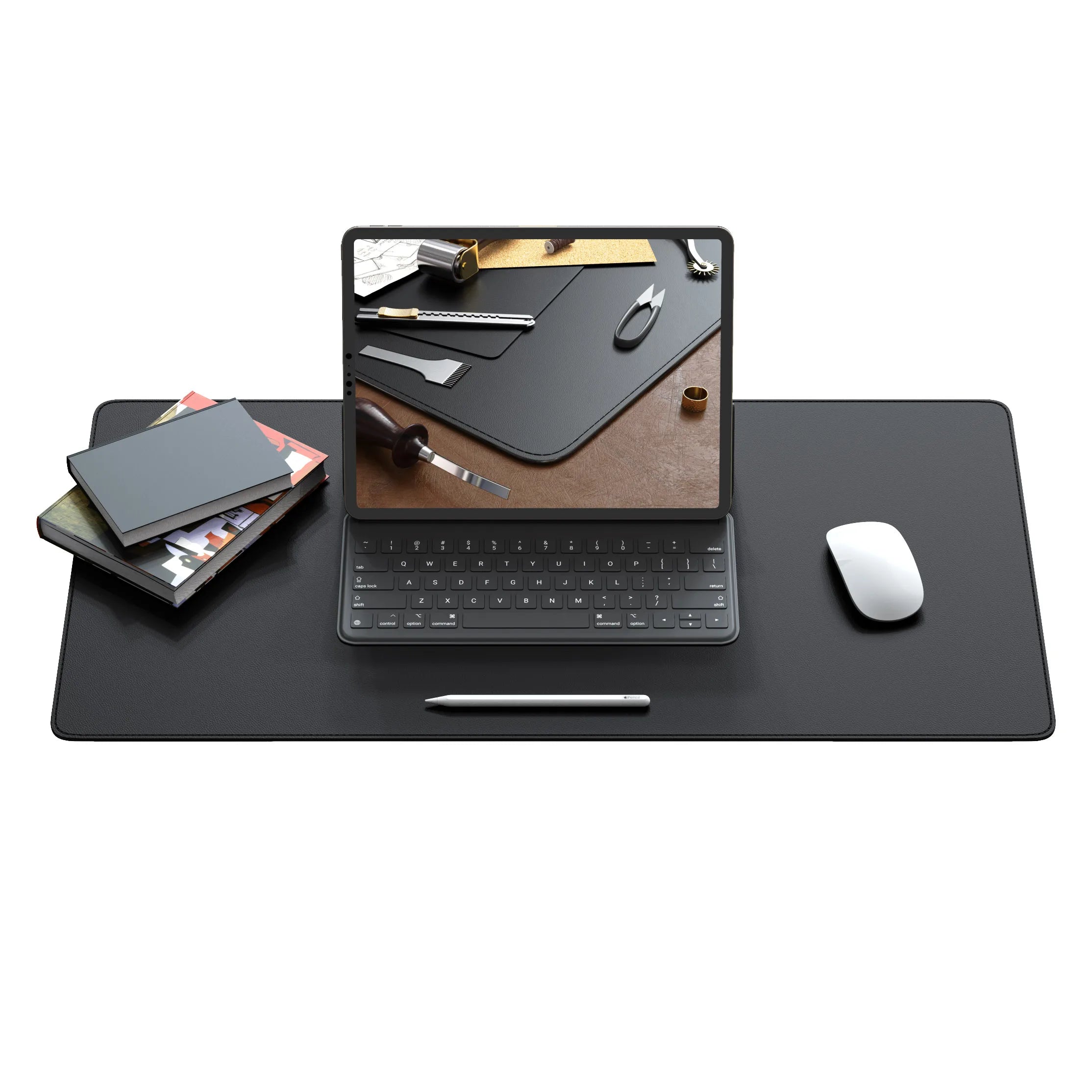 ELMAS Premium Dual-Sided Cork & Leather Mouse Pad - Al Masam Stationery LLC
