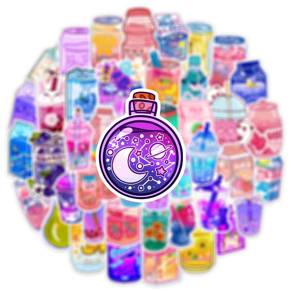 ELMAS Cute Drink Aesthetic Stickers for Personalization - Al Masam Stationery LLC