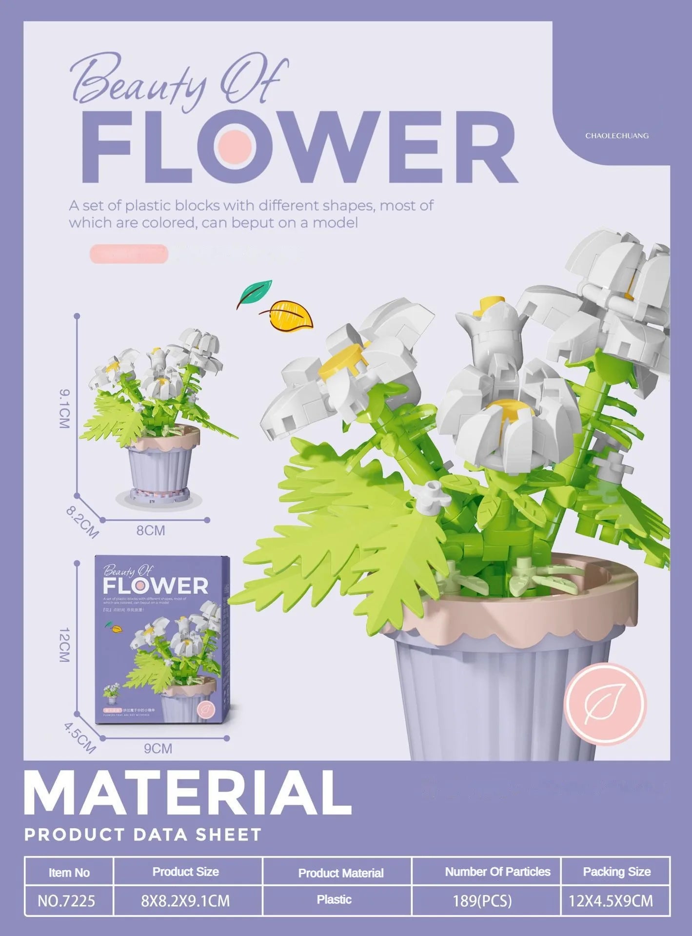 ELMAS DIY Flower Building Blocks - Creative Potted Decor - Al Masam Stationery LLC