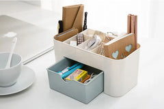 ELMAS Makeup Organizer Storage Box with Drawer Acrylic - Al Masam Stationery LLC