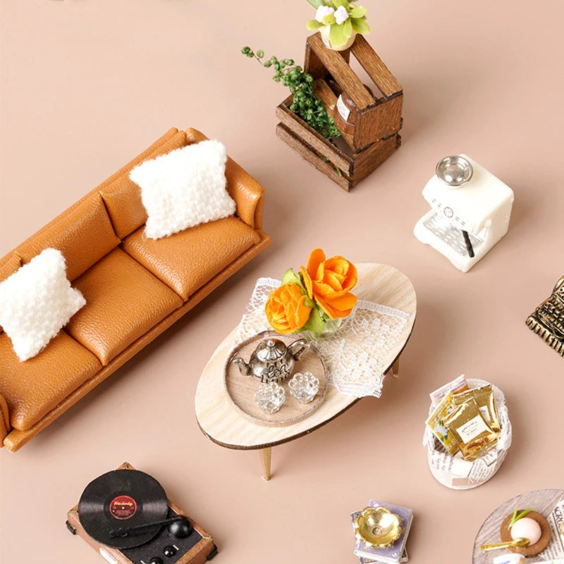 ELMAS Enchanting 3D Wooden Dollhouse Kit with Lights - Al Masam Stationery LLC