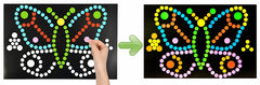 ELMAS 4 Sets Child Sticker Dot Mosaic Puzzle Games