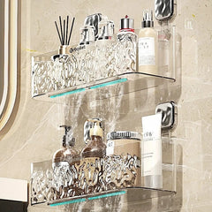 ELMAS Corner Bathroom Shelf Organizer for Shampoo & Gel Storage - Al Masam Stationery LLC