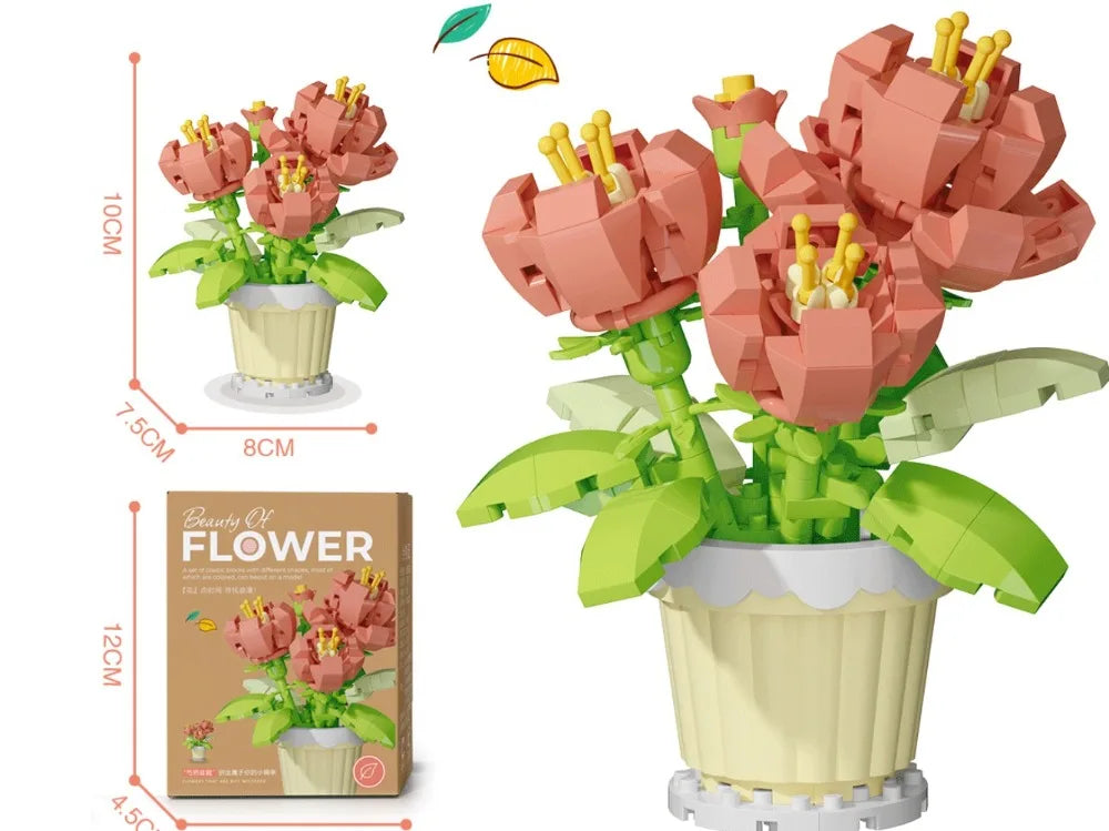ELMAS DIY Flower Building Blocks - Creative Potted Decor - Al Masam Stationery LLC