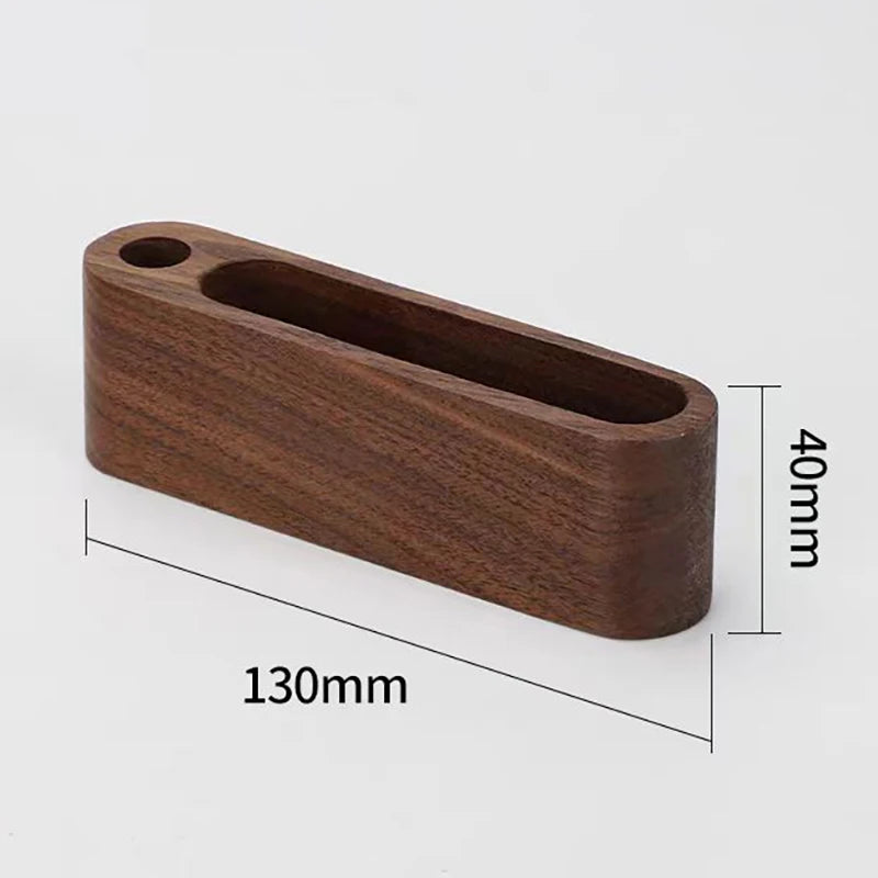 ELMAS Wooden Business Card Holder with Pen & Memo Stand - Al Masam Stationery LLC