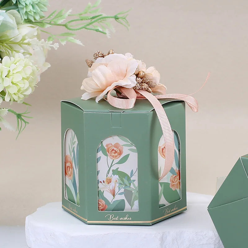 ELMAS Hexagon Flower Candy Gift Boxes for Kids Parties - Al Masam Stationery LLC