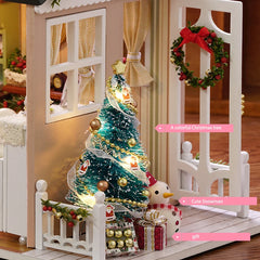 ELMAS Creative Miniature Dollhouse Kit with Furniture