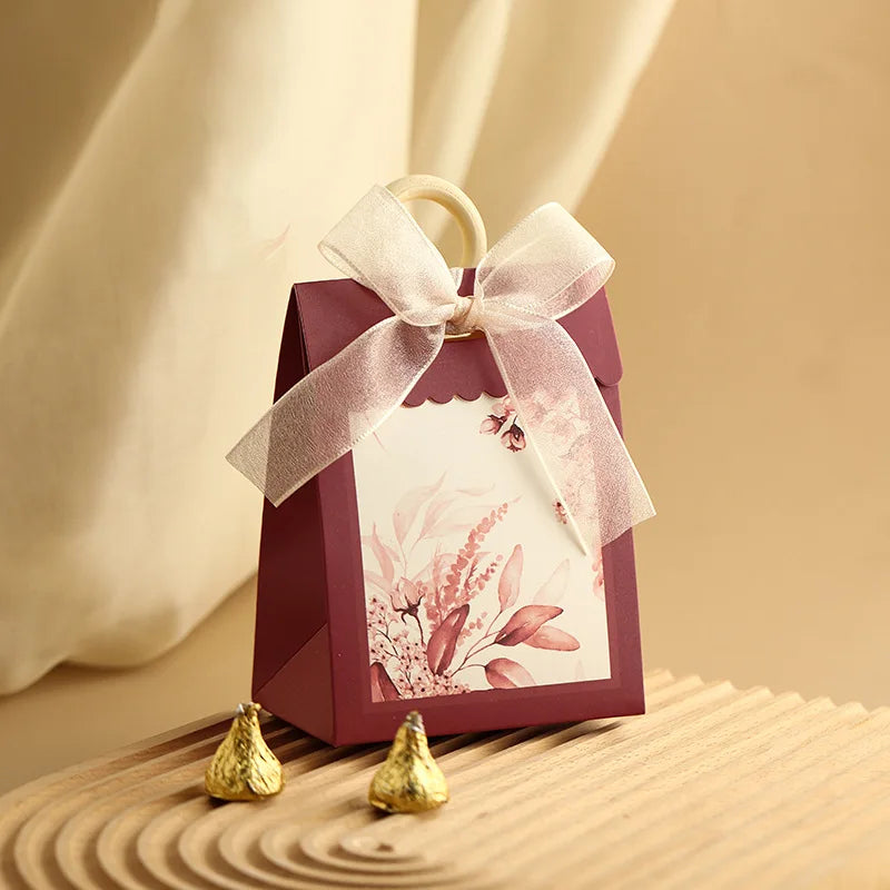 ELMAS Elegant 10/20/50Pcs Paper Gift Boxes With Ribbons - Al Masam Stationery LLC