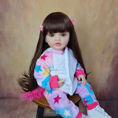 ELMAS Realistic 22-inch Reborn Baby Girl Doll - Soft Silicone - Al Masam Stationery LLC