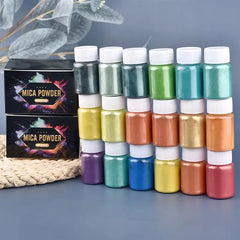 ELMAS 6 Color Pearl Powder Pigment Set for DIY Crafts