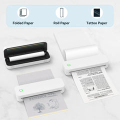 ELMAS Portable Mini Thermal Printer for A4 Tattoo Transfer