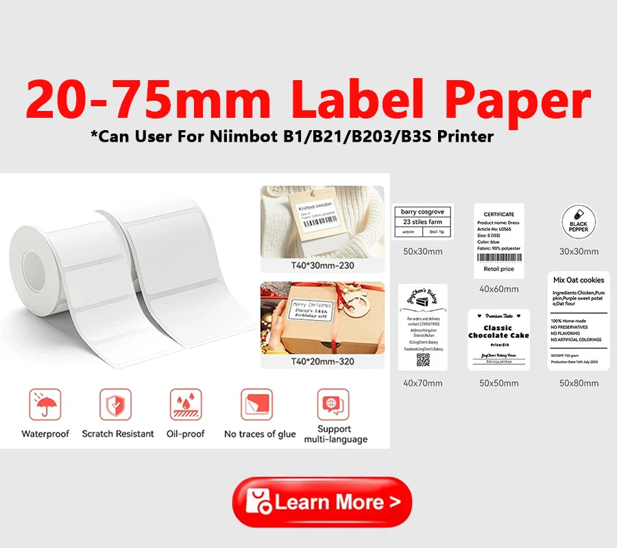 ELMAS Wireless Mini Thermal Label Printer for Home & DIY - Al Masam Stationery LLC