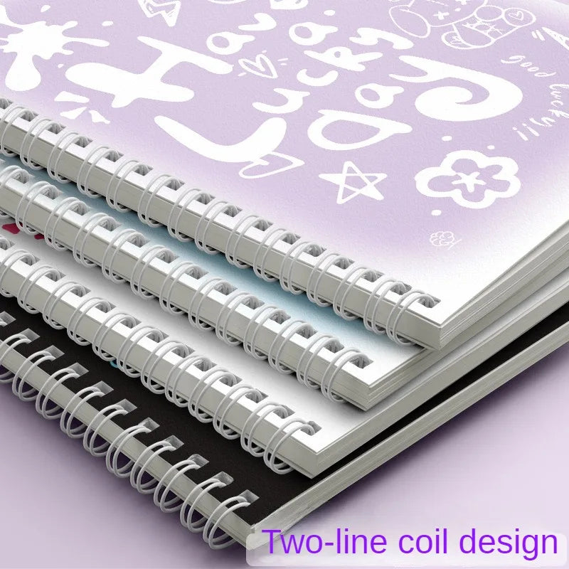 ELMAS A5 Coil Notebook Graffiti Cute Big Student Planner - Al Masam Stationery LLC