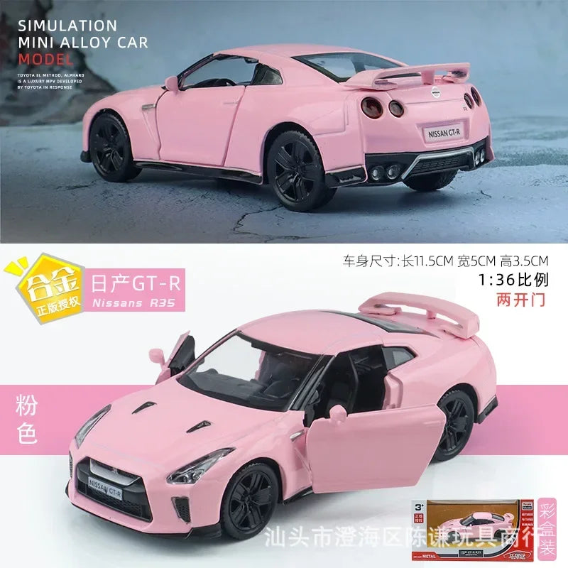 ELMAS 1:36 Nissan GTR R35 Diecast Alloy Model Gifts - Al Masam Stationery LLC