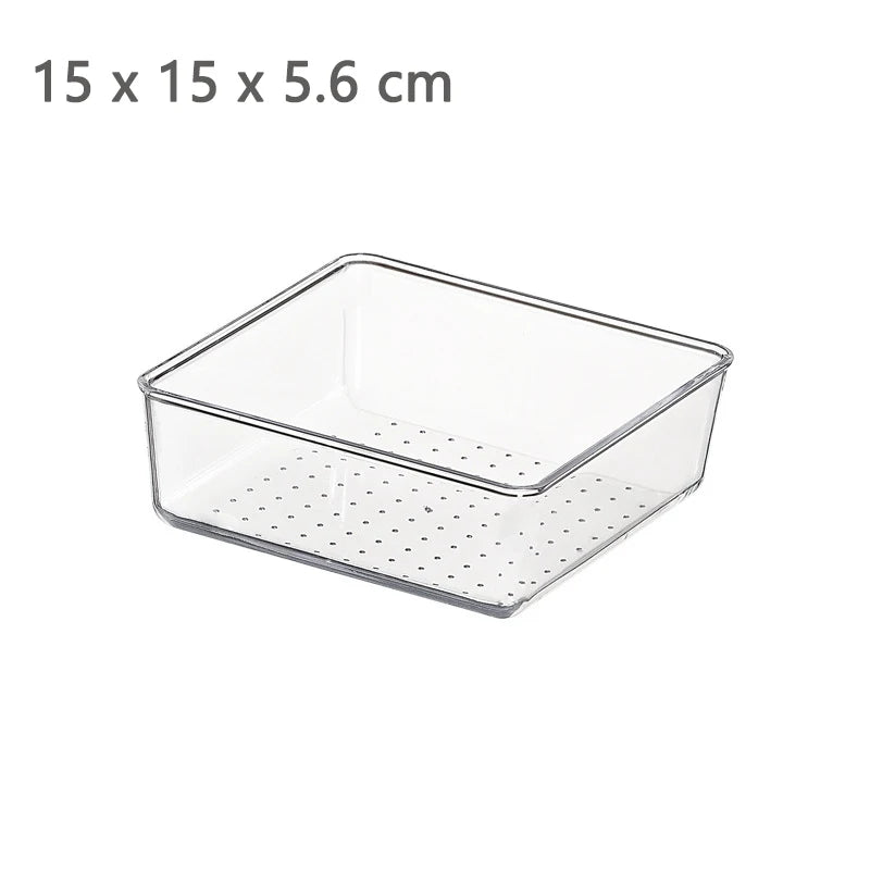 ELMAS Clear Acrylic Makeup Layered Storage Box for Desk - Al Masam Stationery LLC