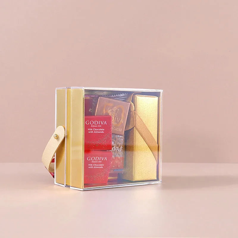 ELMAS Acrylic Gift Box Tetragonal Candy Boxes For Events - Al Masam Stationery LLC