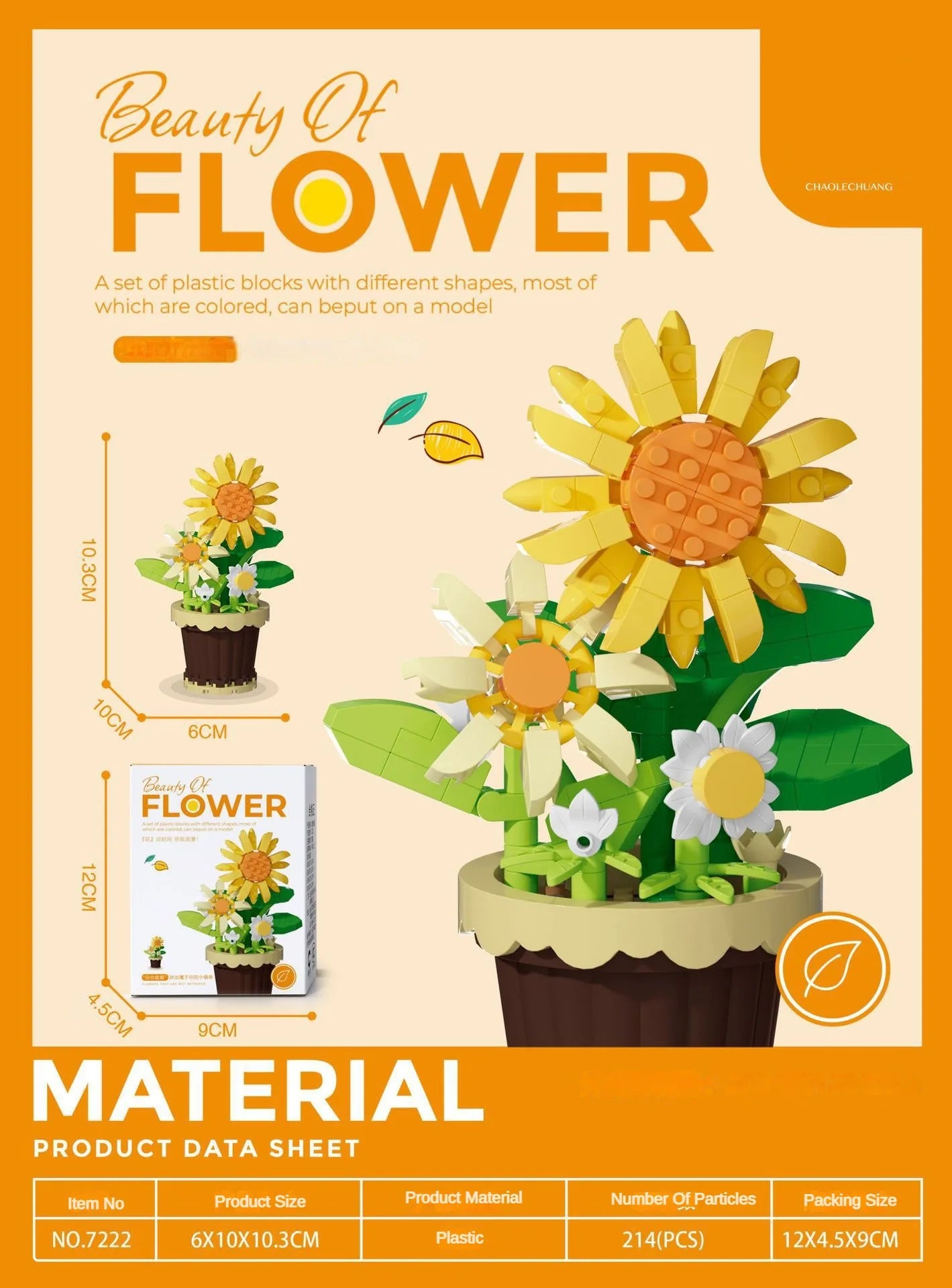 ELMAS DIY Flower Building Blocks - Creative Potted Decor - Al Masam Stationery LLC