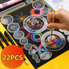 ELMAS Creative Spirograph Drawing Set for Kids