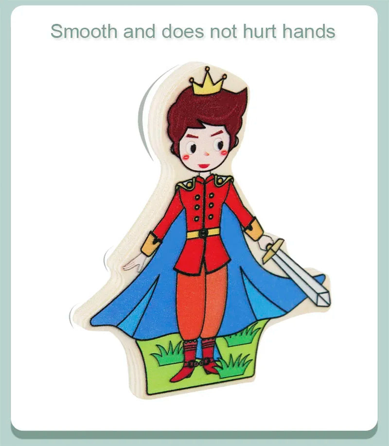 ELMAS Wooden Montessori Logical Thinking Shape Matching Toy - Al Masam Stationery LLC